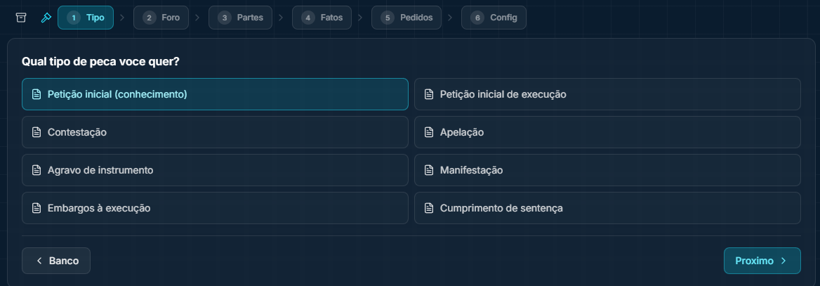 Petição com IA